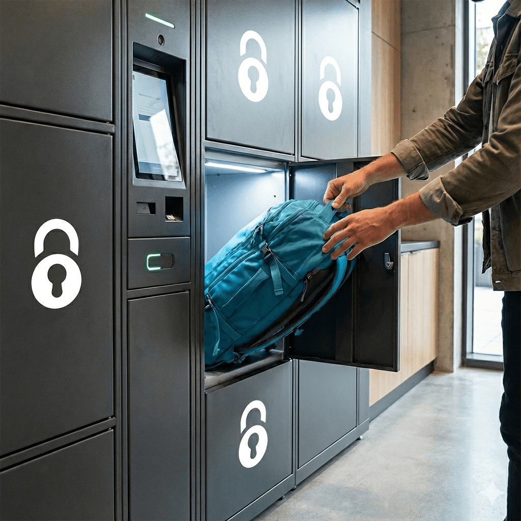 Schließfach öffnen